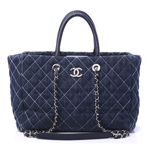 chanel shopper tasche|chanel denim shopping tote.